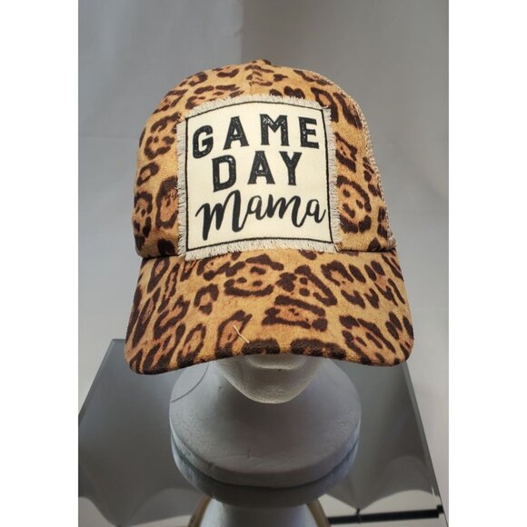 Southern Junkie Other - Southern Junkie Game Day Mama Baseball Cap Hat Leopard Mesh Strapback